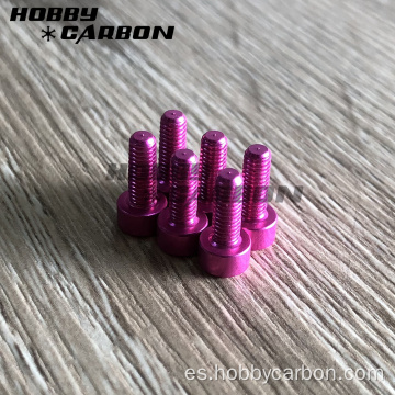 Tornillos de zócalo de aluminio M3x6 mm de 8 mm para hardware de quadcopter